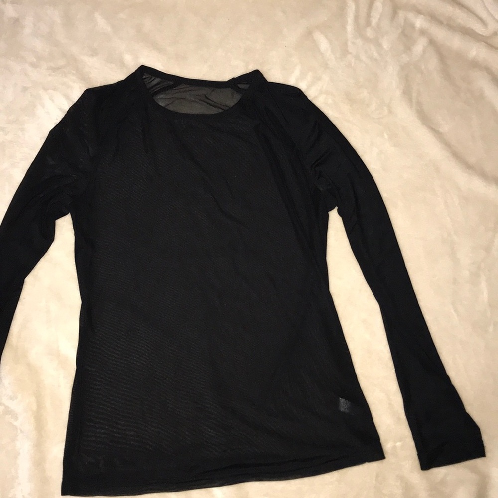 Mesh black long sleeve never worn